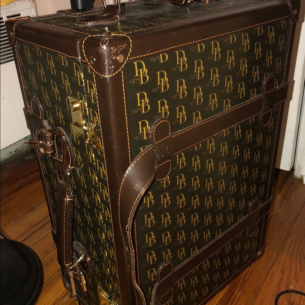 Dooney & Bourke Leather Rolling Trunk - Picture 3 of 3